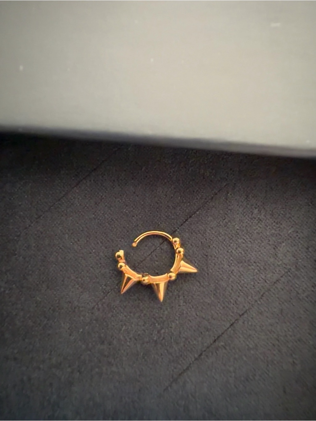 Maria Tash Rose Gold Granulated Triple Spike 6.5 Mm — image 5 of 5